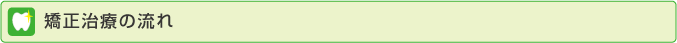 矯正治療の流れ
